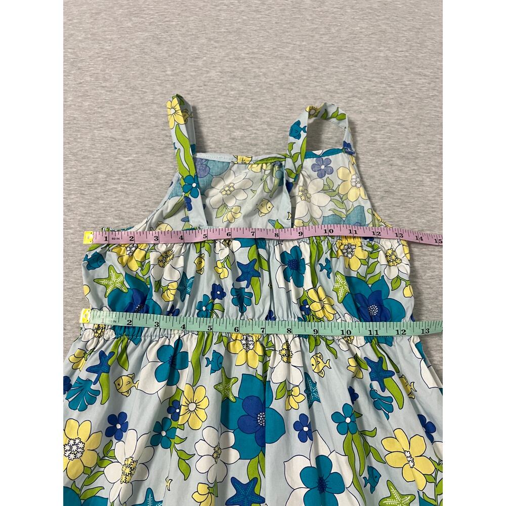 Gymboree Underwater Fantasy Sundress Girls Size 12 Blue Ruffle Dress Summer 2012 - Picture 10 of 12
